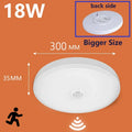 LED PIR Motion Sensor Ceiling Lamp - Modern Light Fixtures for Bedroom, Living Room, Stairs Lighting