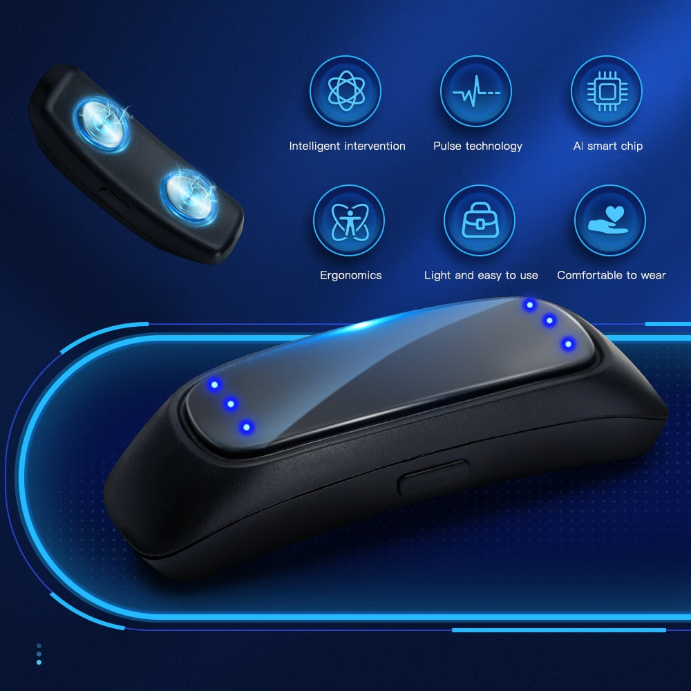 Intelligent anti-snoring device with muscle stimulation