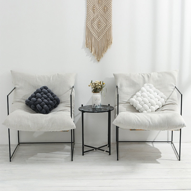 Knotted Ball Decorative Pillow | Vinantica