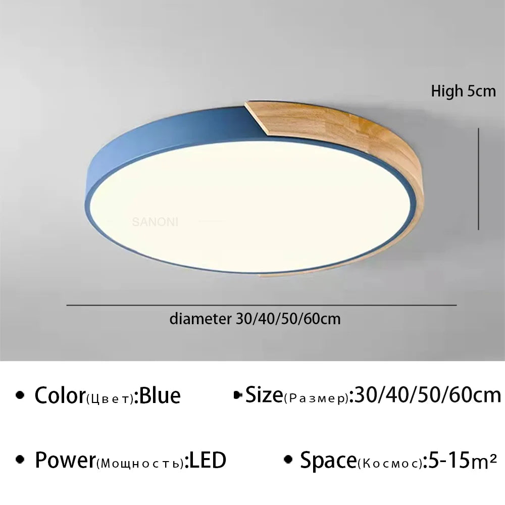 Modern LED Ceiling Light Macaron Chandelier