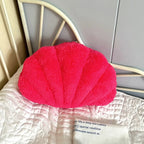 Pastel Shell Cushion – Fluffy Bouclé Plush Pillow | Vinantica