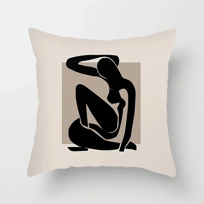 Modern Art Abstract Pattern Decorative Cushion Covers Creative Line Sofa Chair Pillowcases Throw Pillow Case Home Office Decor | Vinantica