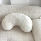 Nordic Bouclé Abstract Cushion – Minimalist Plush Pillow | Vinantica