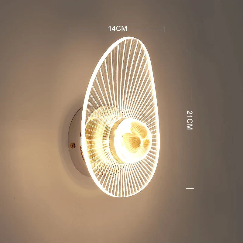 Modern LED Wall Lamp – Adjustable 3-Color Light Fixture for Bedroom, Living Room, Balcony, and Indoor Home Decor