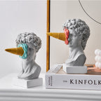 David Figurine with Ice Cream Home Decoration Sculpture