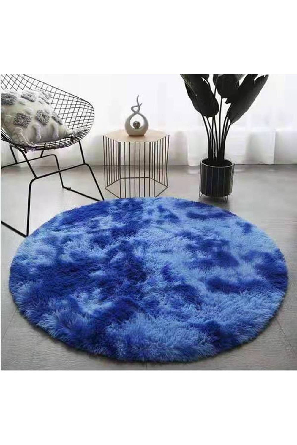 Fluffy Round Rug