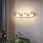 Modern LED Wall Sconce – 330° Swivel, 3000K & 6500K Adjustable White Light, Aluminum Alloy Wall Mount Light for Bedroom, Kitchen, and Living Room