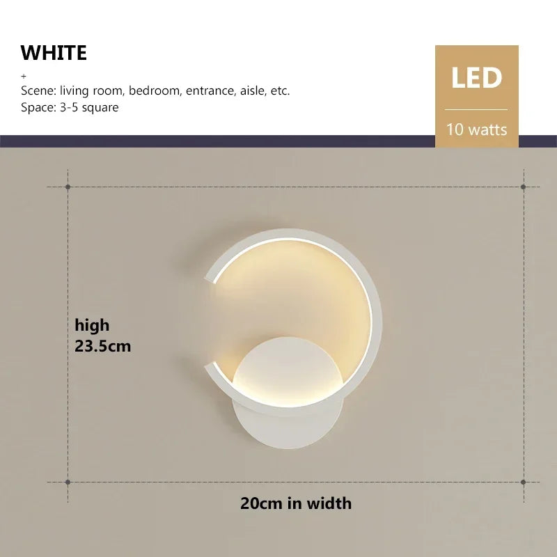 Modern LED Wall Lamp – Nordic Up & Down Wall Lighting for Living Room, Bedroom, Aisle, and Home Decor