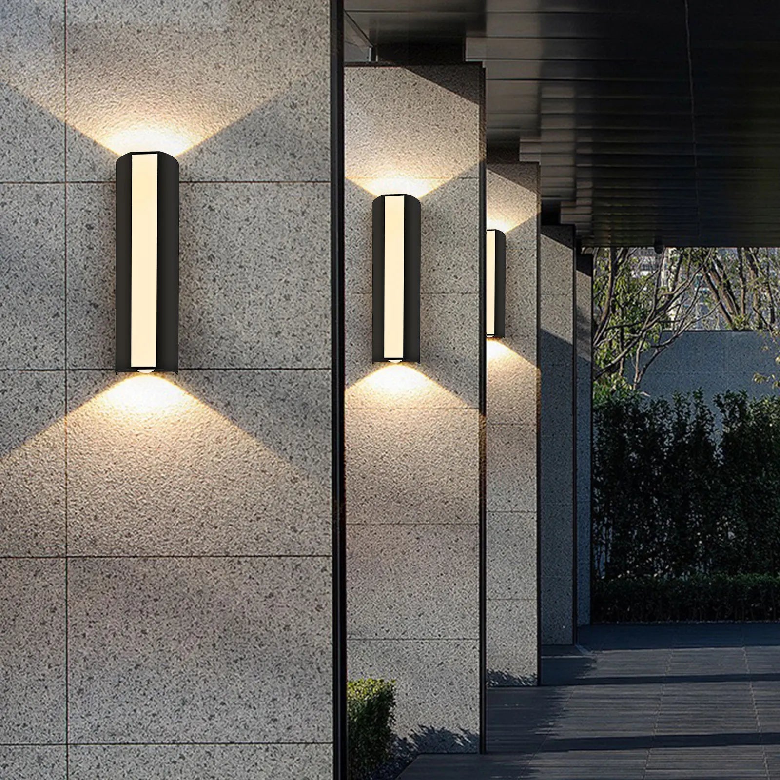 Modern Long LED Wall Light – Waterproof Outdoor Motion Sensor Lamp, IP66 Rating, AC 85-265V, for Garden, Patio, and Outdoor Decoration