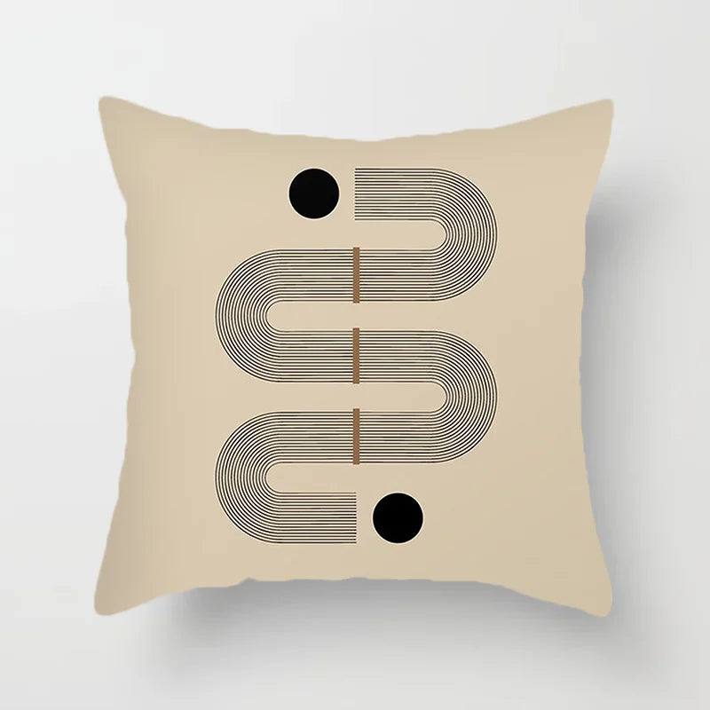 Modern Art Abstract Pattern Decorative Cushion Covers Creative Line Sofa Chair Pillowcases Throw Pillow Case Home Office Decor | Vinantica