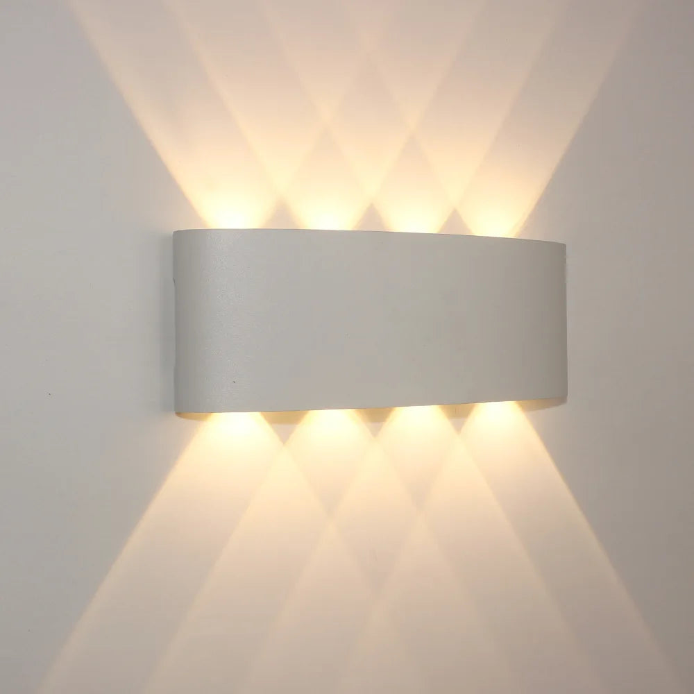 Body Motion Sensor Wall Light Waterproof Outdoor LED Wall Sconce Up Down Glowing Lamps Garden Yard Induction Corridor Wall Lamp