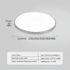 Modern LED Round Ceiling Lamps - Ceiling Light Fixtures for Living Room, Bedroom, Bathroom, Dining Room, Kitchen