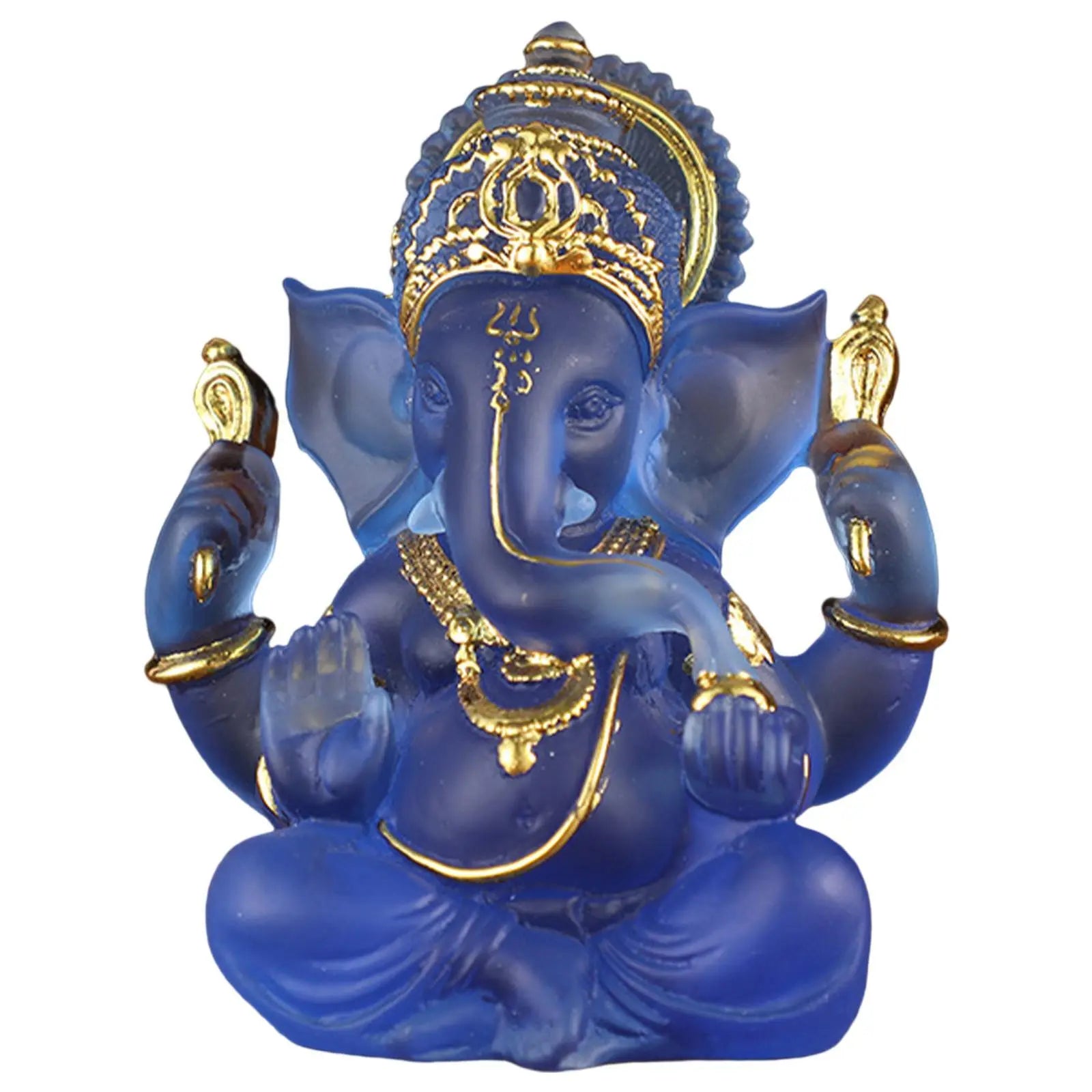 Rare colored semi-transparent Ganesh statues for luck in your home