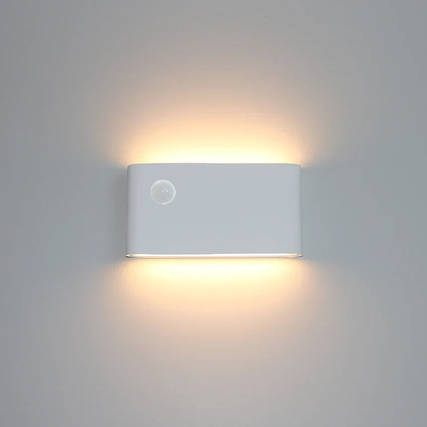 Modern LED Outdoor Motion Sensor Waterproof Wall Lamp - Ideal for Garden, Courtyard, and Corridor Lighting