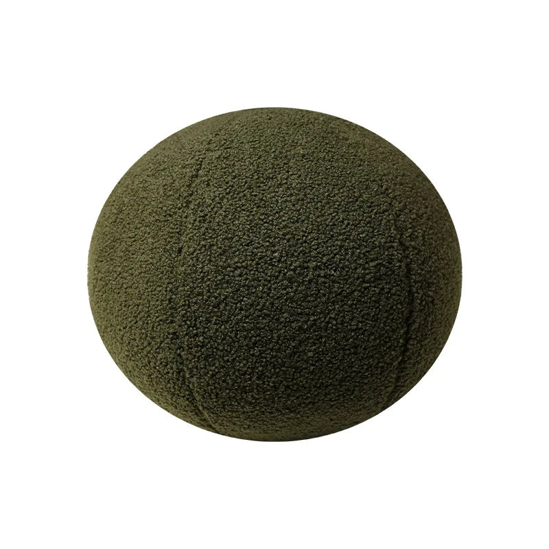 Nordic Bouclé Abstract Cushion – Minimalist Plush Pillow | Vinantica