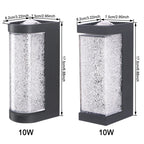 Modern Waterproof LED Outdoor Wall Lamp – Crystal Wall Sconce for Garden, Patio, and Doorway Lighting