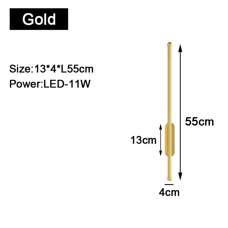 Gold Black Indoor LED Wall Lights: Stylish Illumination for Your Space