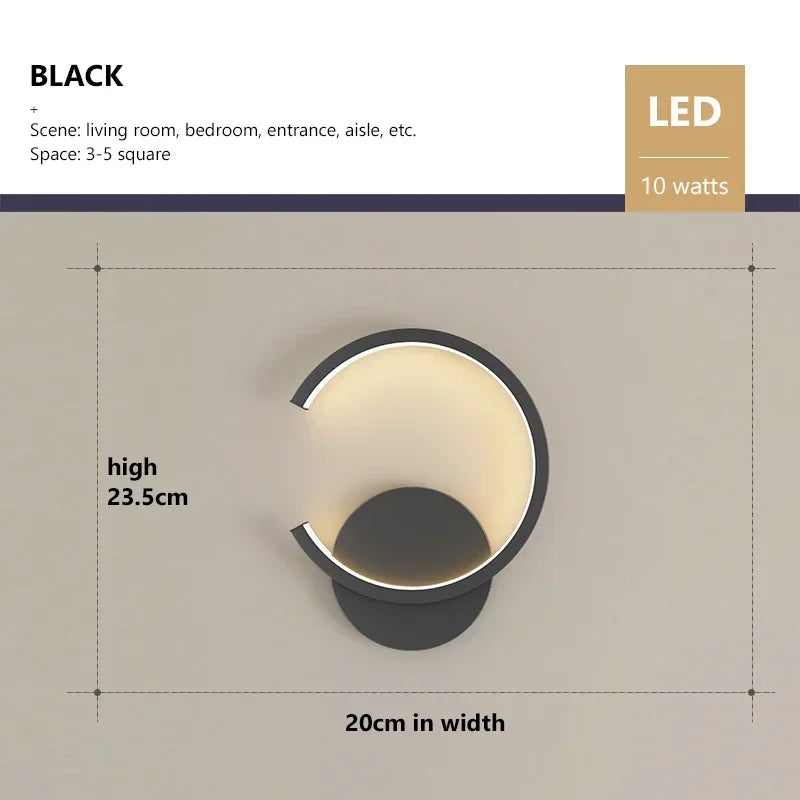 Modern LED Wall Lamp – Nordic Up & Down Wall Lighting for Living Room, Bedroom, Aisle, and Home Decor