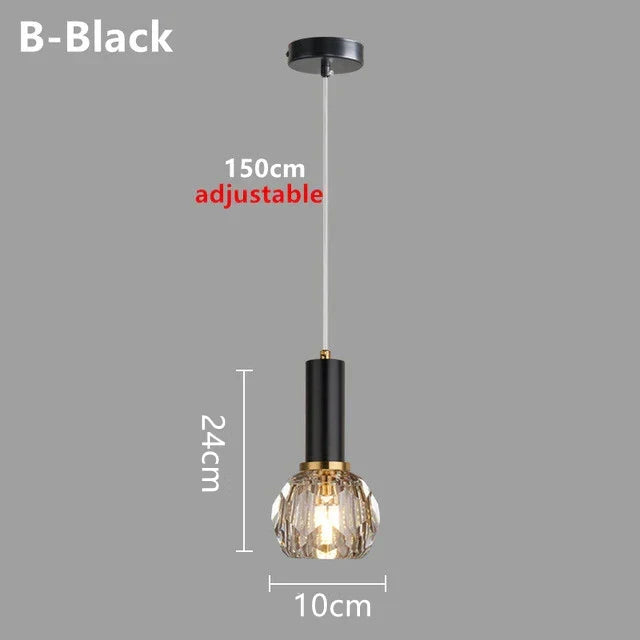 LED Nordic Modern Small Chandelier G9 AC90-260V Bedroom Bedside Chandelier Dining Room Living Room Bar Creative Crystal Light