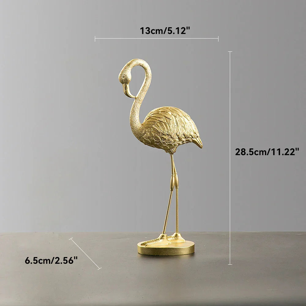 Nordic Flamingo Figurine Figure Statue Sculpture Living Room Office Wedding Party Ornaments Home Decor Decoration Accessories