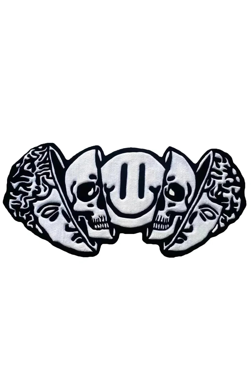 Skull Black Rug