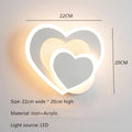 Modern LED Heart-Shaped Wall Lamp