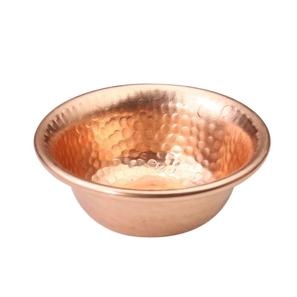 Nepalese pure copper water preparation bowl handmade hammer pattern holy water bowl for Buddha Buddhism accessories