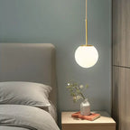 Modern Glass Ball Pendant Light – Decorative Nordic Fixture for Dining Room, Bedroom, and Bar