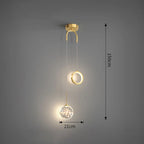 Modern LED Pendant Light – 2-Way Indoor Hanging Lamp for Living Room, Bedroom, Dining Table with Adjustable 3 Light Colors