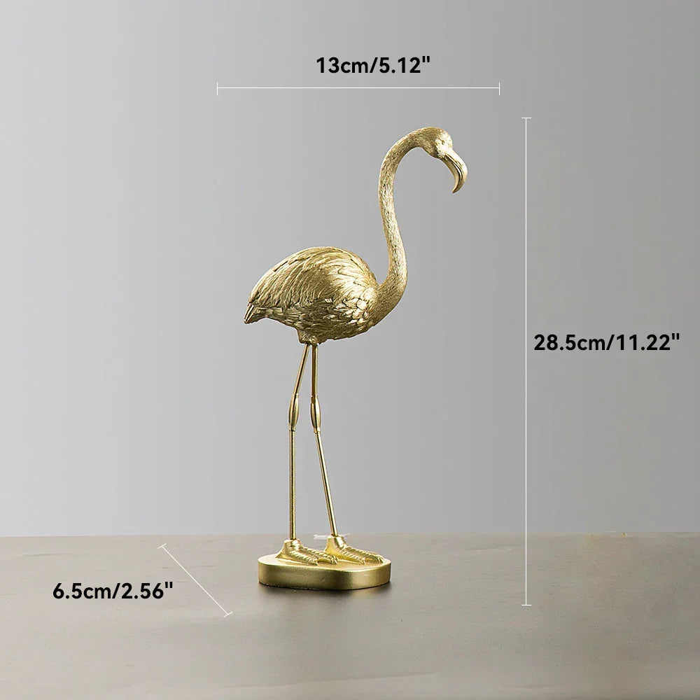 Nordic Flamingo Figurine Figure Statue Sculpture Living Room Office Wedding Party Ornaments Home Decor Decoration Accessories