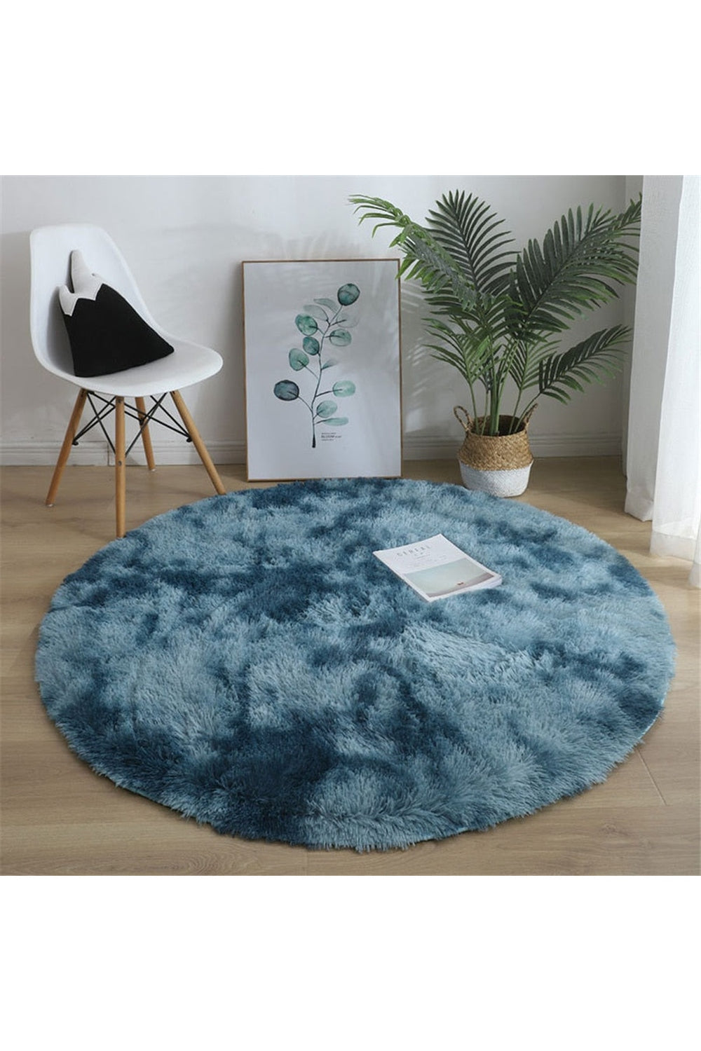 Fluffy Round Rug