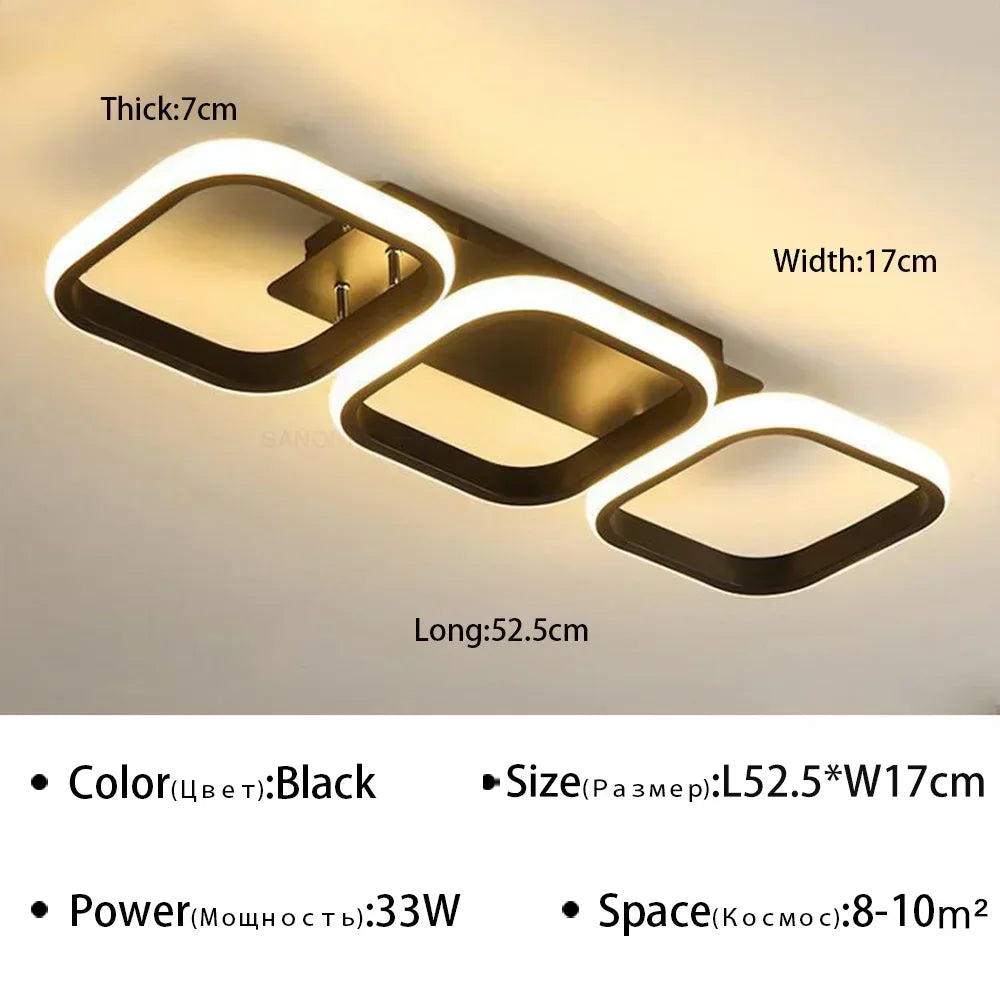 Modern LED Ceiling Light Chandelier – Stylish Multi-Head Ring Light for Bedroom, Living Room, Hallway, Dining Room & Indoor Spaces