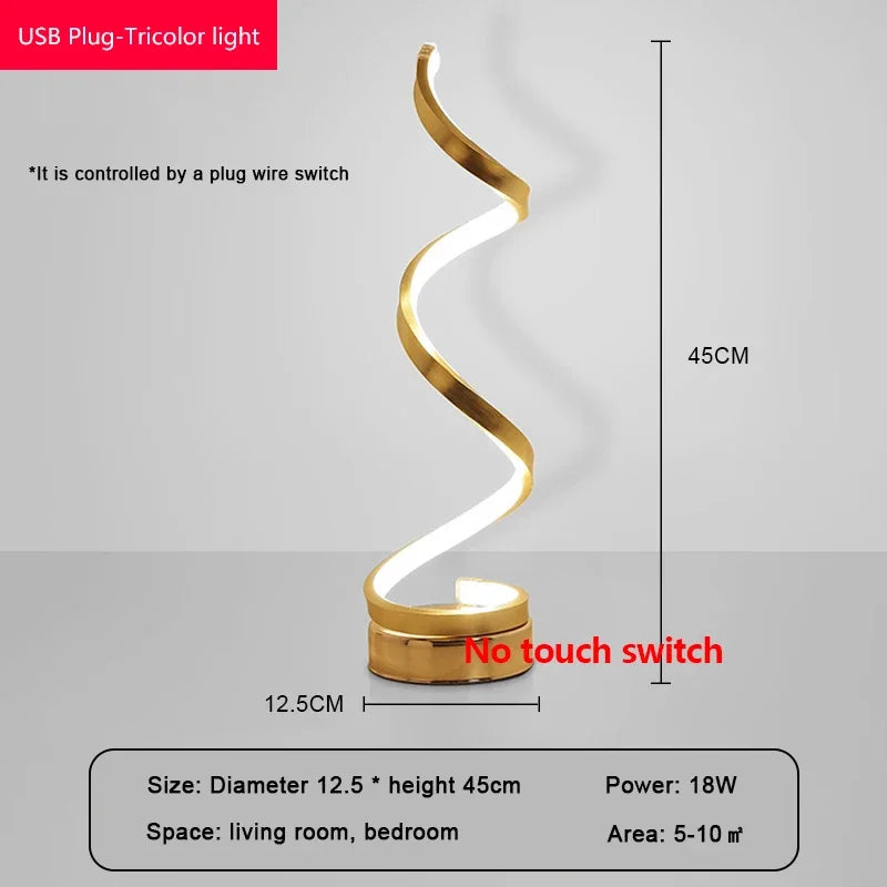 Modern LED Table Lamp – Snake Eye Protection Desktop Light for Bedroom, Living Room, Office, and Study