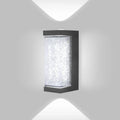 Modern Waterproof LED Outdoor Wall Lamp – Crystal Wall Sconce for Garden, Patio, and Doorway Lighting