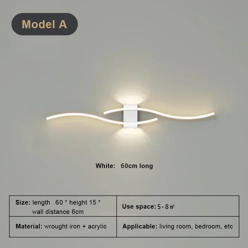 Modern LED Wall Lamp – Wall Sconce Light for Living Room, Bedroom, and Aisle – Stylish Indoor Home Lighting Fixture