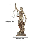 ERMAKOVA European antique bronze Greek goddess of justice statue Fair Angels resin sculpture ornaments desktop home decoration gift