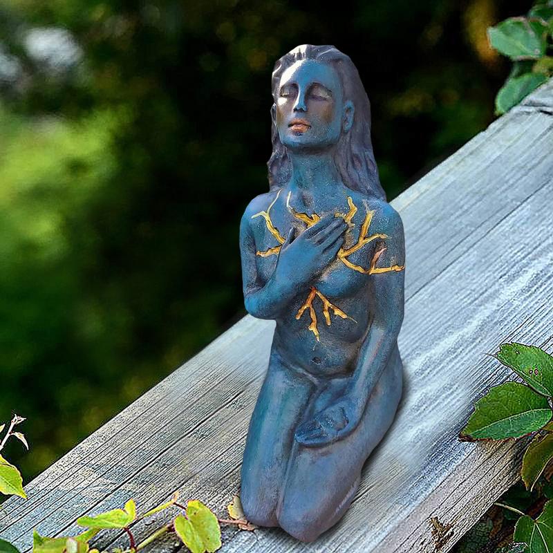 Healing Goddess Sculpture: Resin abstract
