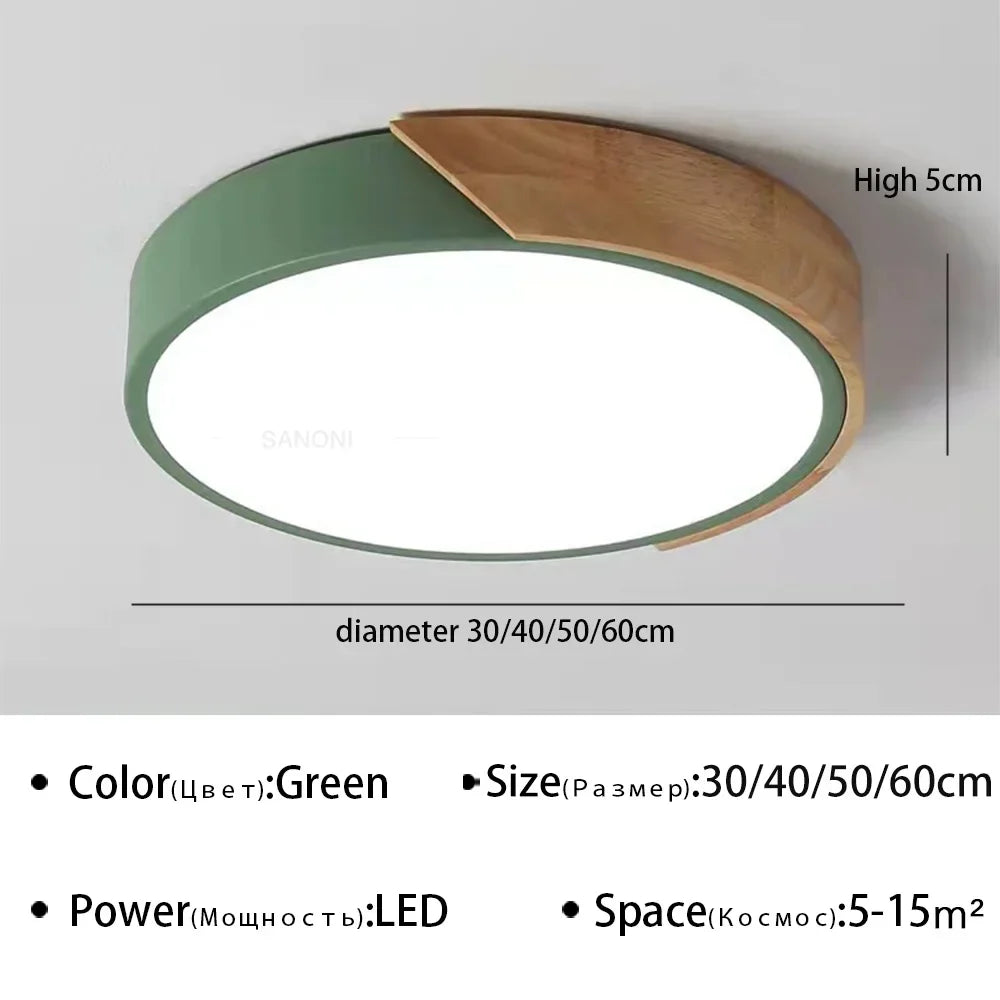 Modern LED Ceiling Light Macaron Chandelier