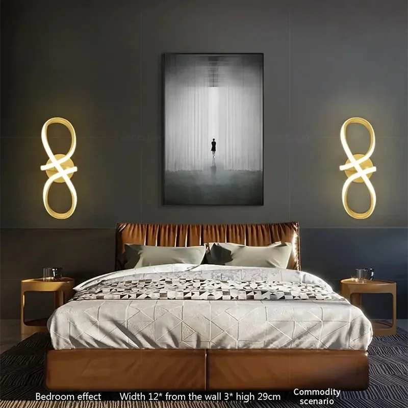 Modern LED Ceiling Light – Minimalist Line Fixture for Corridor, Entryway, Aisle, Staircase, and Indoor Decor – AC Powered, LED Bulb Included