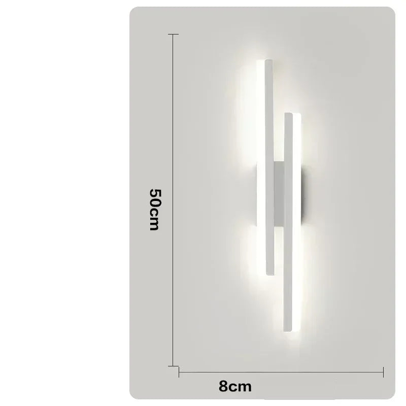 LED Bedroom Wall Lamp Wall Acrylic Lampshade Indoor Lighting for Living Room Corridor Light Fixture 50cm 16W
