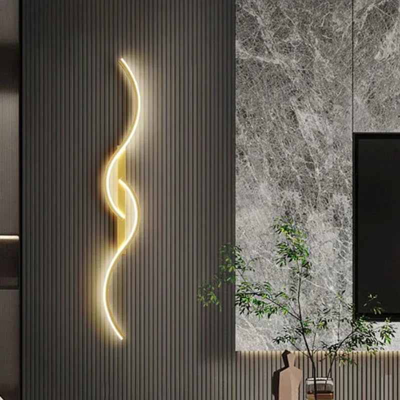 Modern LED Wall Lamp – Contemporary Wall Sconce for Living Room, Bedroom, Dining Room, and Hallway – Up & Down Lighting, Dimmable, Touch Switch, Indoor Home Decoration