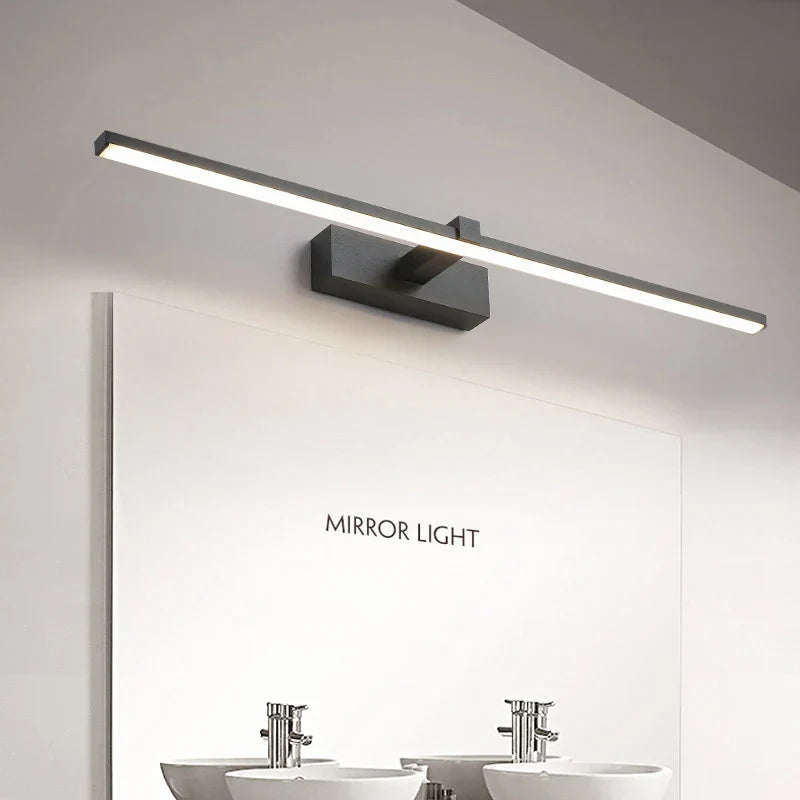 Modern LED Wall Light for Bathroom – 3-Color Adjustable Light Aluminum LED Mirror Lamp for Makeup and Bathing