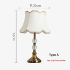 American Imitation Copper Crystal Bedside Lamp - Modern European Style Desk Lamp