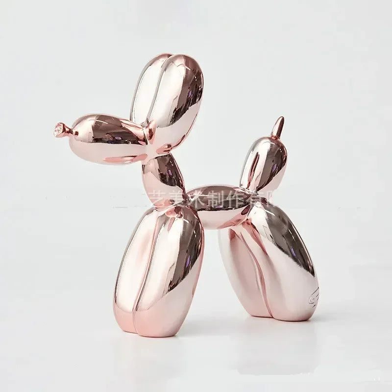 Nordic Balloon Dog Sculpture Resin Animal Ornament Art Sculptures and Figures Craft Home Decoration Room Desktop Accessories