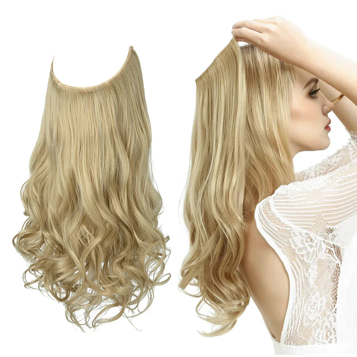 SecretHair | Real Hair Extensions | Natural Wave Volume | Blonde