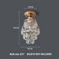Modern Gold Mini Crystal Ceiling Light – E27 LED Fixture for Bedroom, Living Room, Stairs, and Home Decor