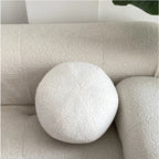 Nordic Bouclé Abstract Cushion – Minimalist Plush Pillow | Vinantica