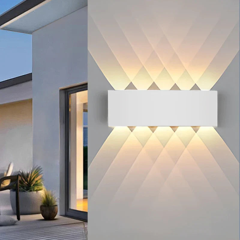 Modern LED Outdoor Wall Light – Waterproof Porch and Balcony Wall Lamp for Home Garden, IP55 Rated