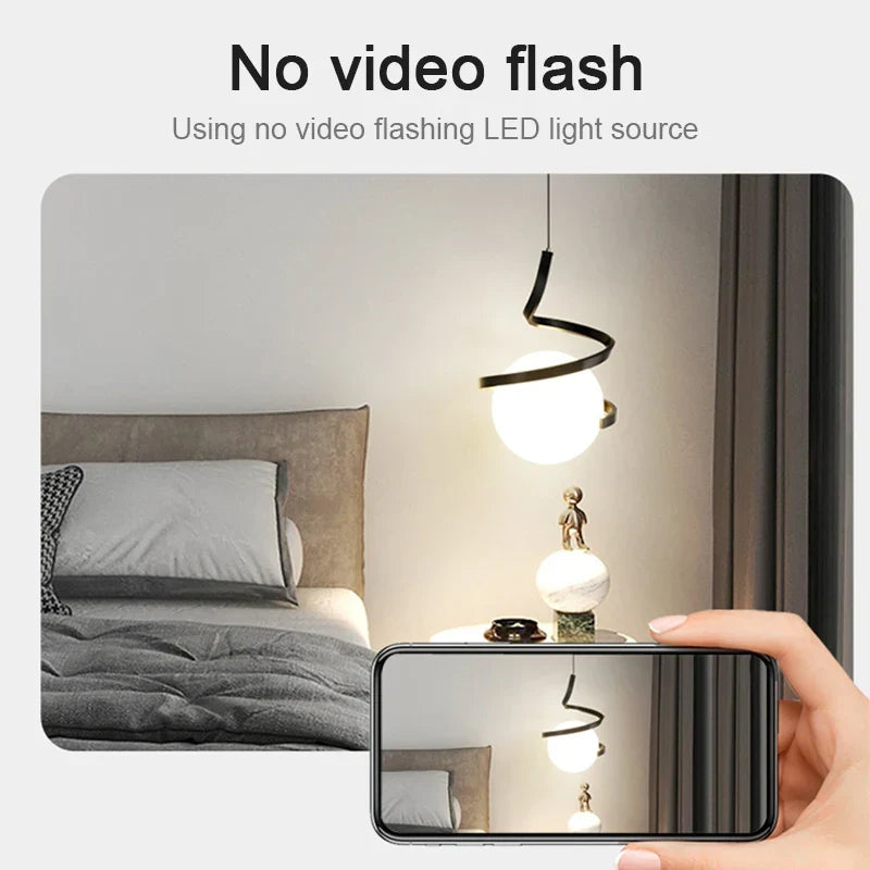 Nordic Glass LED Pendant Light – 3-Color Temperature, 1-Way Hanging Lamp for Dining, Bedroom, and Living Room Decor (5-10 sq m Coverage)