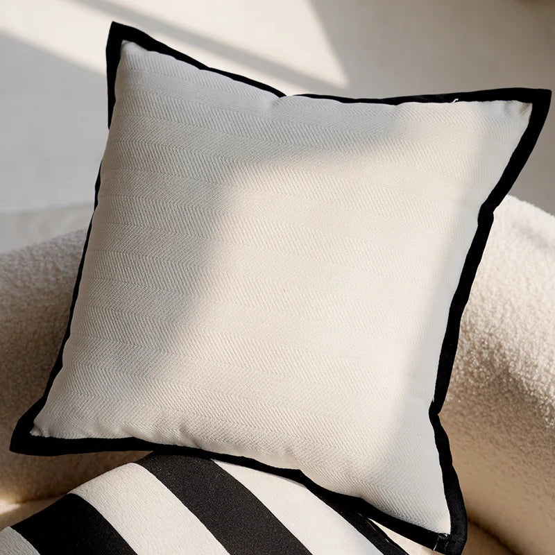 Luxury Embroidered Decorative Cushion with Horse Print for Sofa and Living Room
